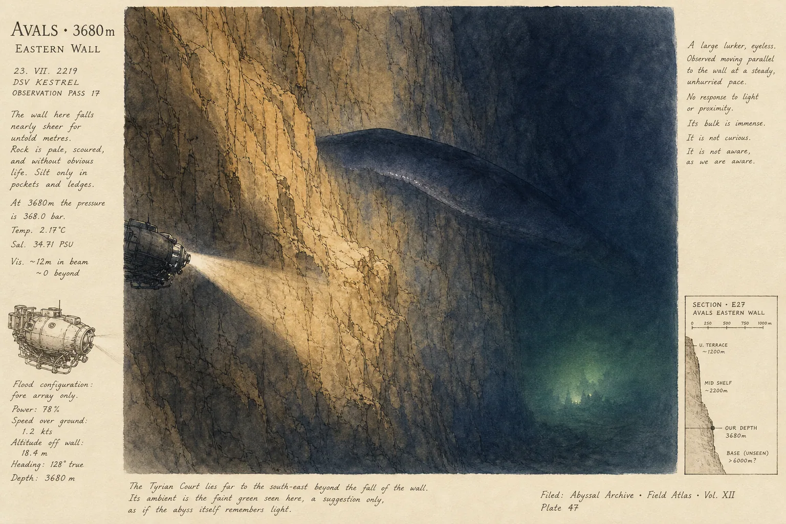 Journal illustration accompanying "The silence at four thousand".