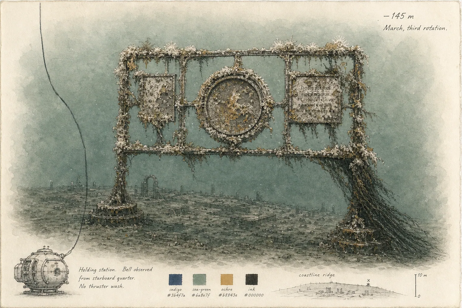 Journal illustration accompanying "Boneward, in winter".