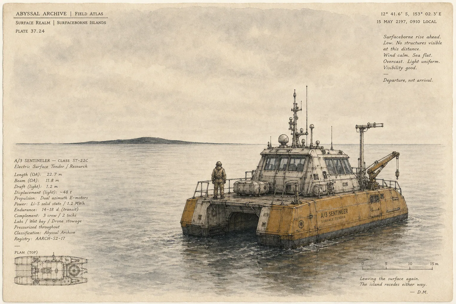 Journal illustration accompanying "Tender north, surface day".